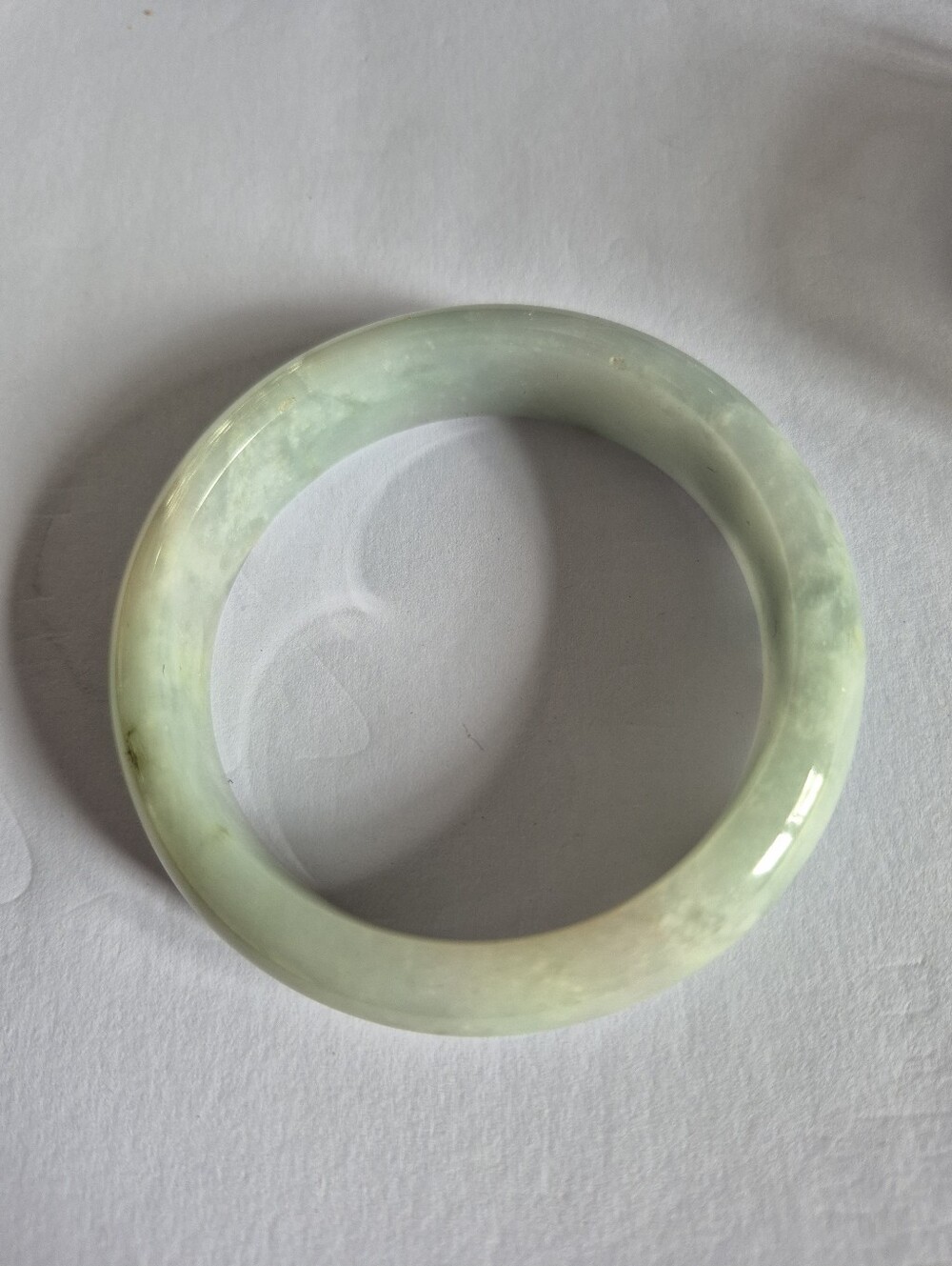 Jade Green Polished Bangle Bracelet